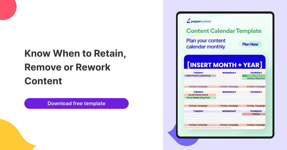 Free Content Calendar Template To Make the Most of Your Strategy